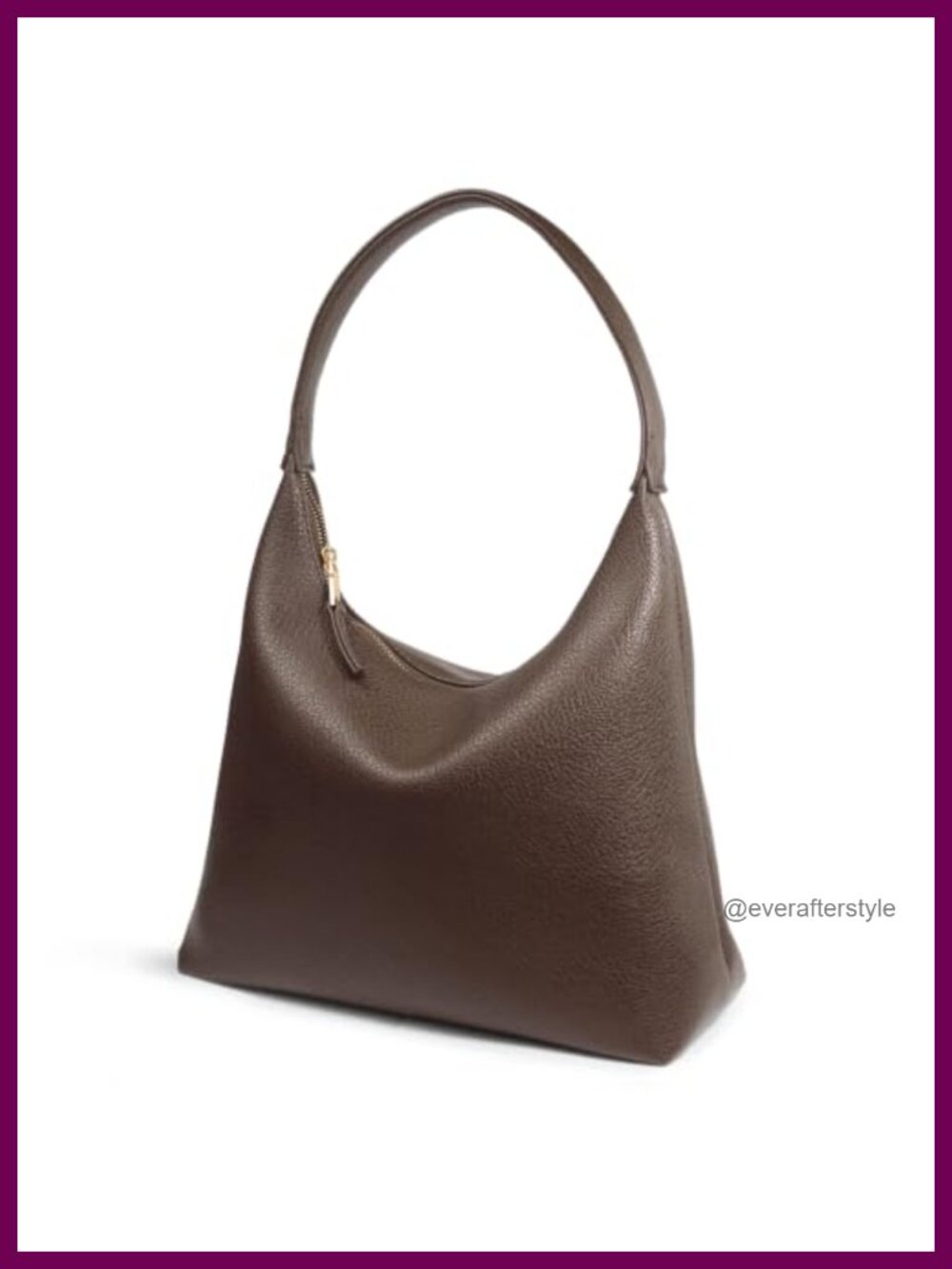 Soft Vegan Leather Hobo Bag Medium Slouchy Shoulder Purse